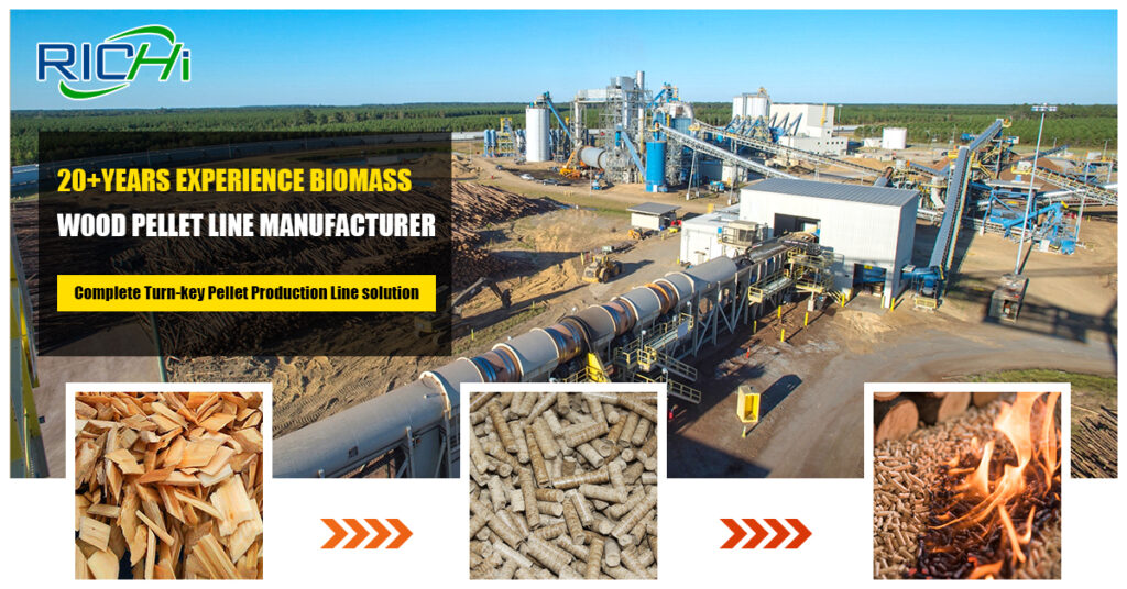wood pellet line