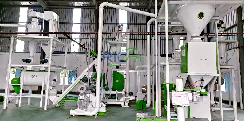 extruded floating fish feed pellet production line plant in Bangladesh
