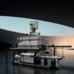 twin screw extruder machine for floating fish feed extrusion processing